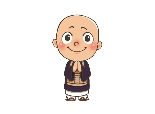 福聚寺のお坊さんのイラスト
